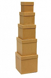 Коробка Куб, Крафт, 17*17*17 см, 1 шт.