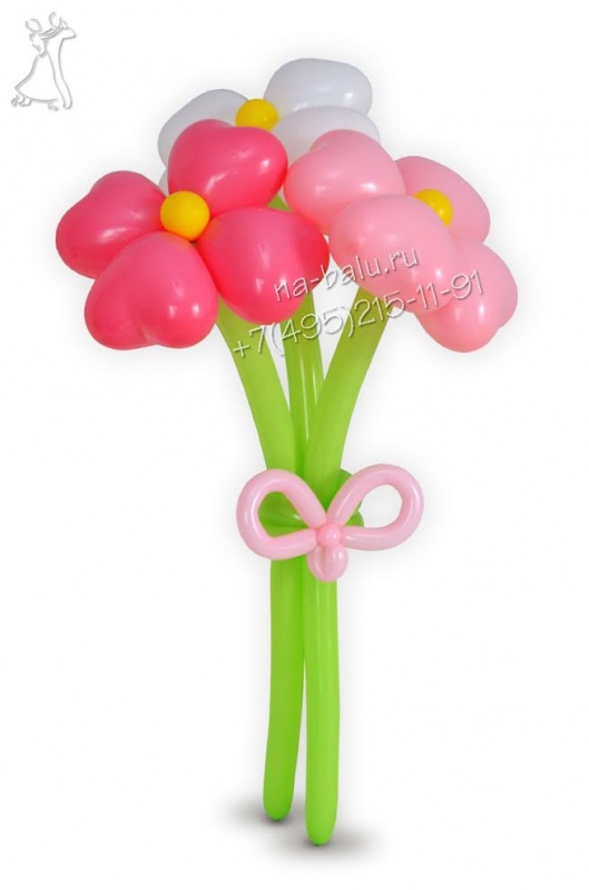 Цветок из 6 шаров. Букет из шариков. Маленький букет из шаров. Цветочки из шариков. Цветы из шариков воздушных.