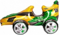 Шар 3D (24''/61 см) Фигура, Гоночная машина, Зеленый, 1 шт. в упак.