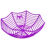 Конфетница Паутина фиолетовая 28х8см