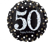 А 18&quot; HB Sparkling Birthday 50 gold