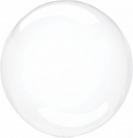 Шар (18''/46 см) Сфера 3D, Deco Bubble, Прозрачный, Кристалл, 1 шт.