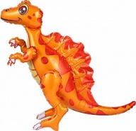 Шар (30''/76 см) Ходячая Фигура, Динозавр Спинозавр, Оранжевый, 1 шт. в упак.