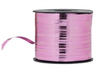Лента металлизированная 5ммХ250м розовая