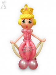 Принцесса из воздушных шаров, размер фигуры 100см
