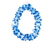 Гавайи Цветы синие/белые 105см