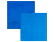 Салфетка фольгированная синяя 33см 6шт