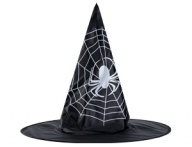 Шляпа ведьмы Паук на паутине черная 38сm