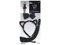 Комплект карнавальный Кошка черная детский