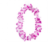Гавайи Цветы фиолетовые/белые 105см