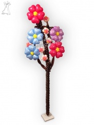 Цветочное дерево из воздушных шаров
