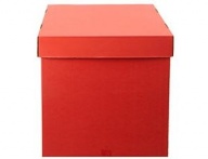 Коробка для надутых шаров 60х60х60см красная