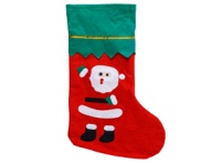 Носок для подарков Санта текстиль 36см