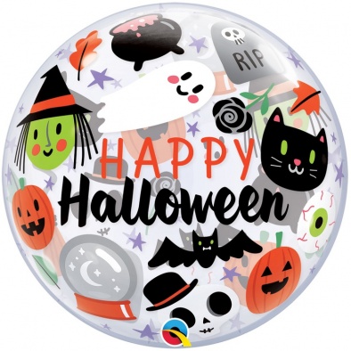 BUBBLE 22" HAPPY HALLOWEEN