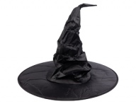Шляпа ведьмы изгиб черная