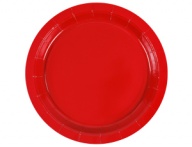 Тарелка красная 17см 6шт