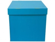 Коробка для надутых шаров 60х60х60см голубая