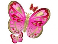 А ФИГУРА/P35 Бабочки сердца Pink GoldRed