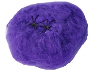 Паутина фиолетовая с 2 пауками 1х1м