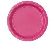 Тарелка ярко-розовая 17см 6шт