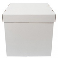 Коробка для надутых шаров 60х60х60см белая