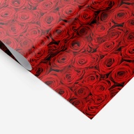 Бумага упаковочная Розы красные 61х88см